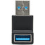 Tripp Lite USB 3.0 SuperSpeed Adapter - USB-A to USB-A M/F Down Angle Black