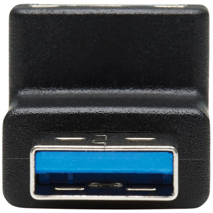 Tripp Lite USB 3.0 SuperSpeed Adapter - USB-A to USB-A M/F Down Angle Black