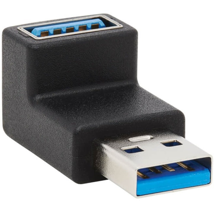 Tripp Lite USB 3.0 SuperSpeed Adapter - USB-A to USB-A M/F Up Angle Black