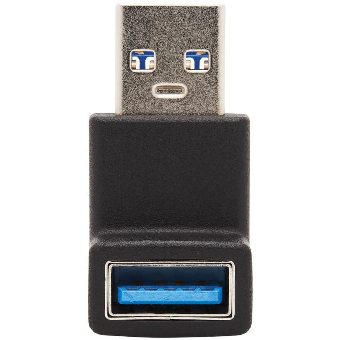 Tripp Lite USB 3.0 SuperSpeed Adapter - USB-A to USB-A M/F Up Angle Black