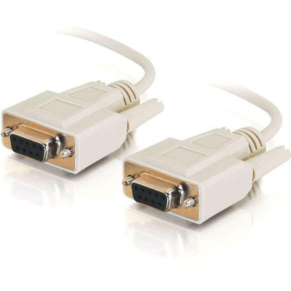 C2G 10ft DB9 F/F Null Modem Cable - Beige