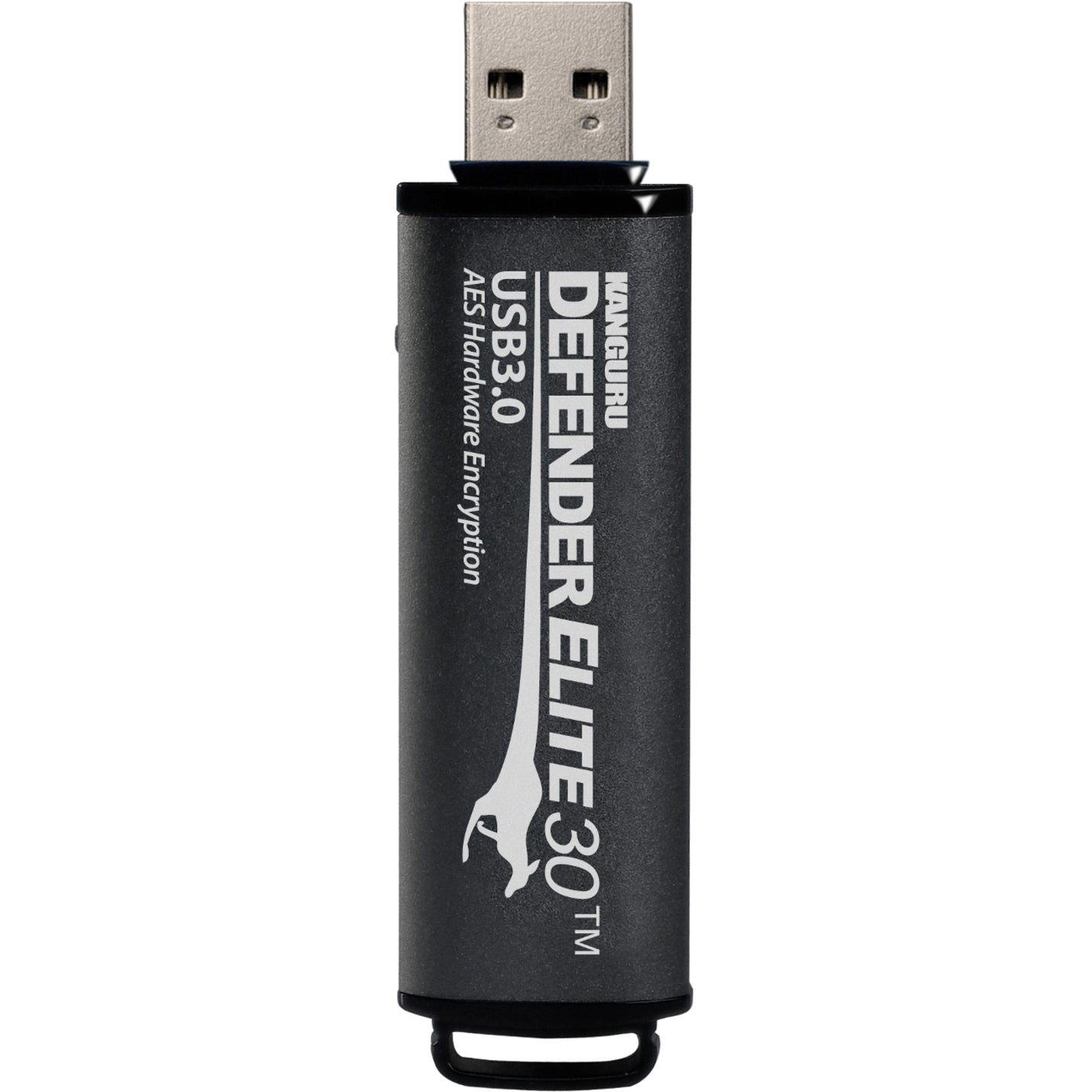 Kanguru Defender Elite30 Hardware Encrypted Secure SuperSpeed USB 3.0 Flash Drive 256G