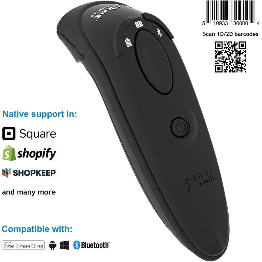 Socket Mobile DuraScan&reg; D750 Universal Plus Barcode Scanner Black