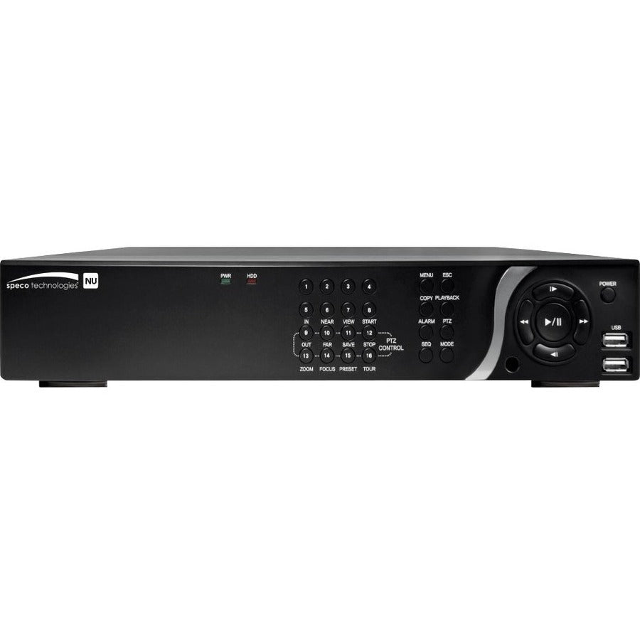 Speco 16 Channel Network Server with POE H.265 4K - 3 TB HDD