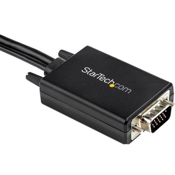 StarTech.com 6ft VGA to HDMI Converter Cable with USB Audio Support - 1080p Analog to Digital Video Adapter Cable - Male VGA to Male HDMI