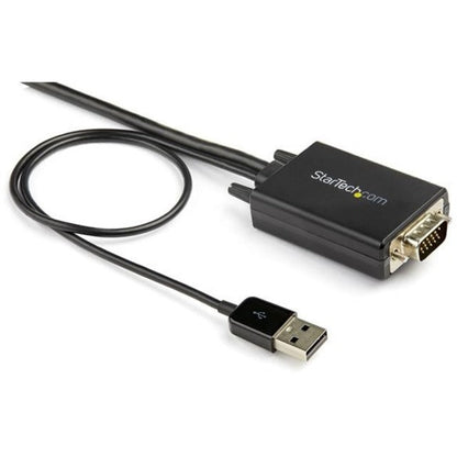 StarTech.com 6ft VGA to HDMI Converter Cable with USB Audio Support - 1080p Analog to Digital Video Adapter Cable - Male VGA to Male HDMI