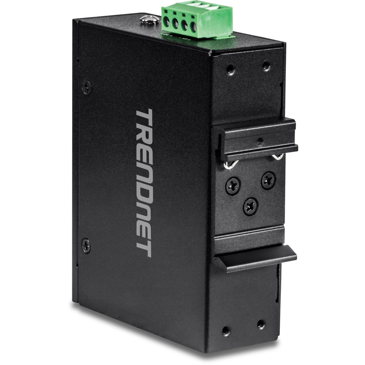 TRENDnet 5-Port Hardened Industrial Unmanaged Gigabit Switch; TI-PG50; 10/100/1000Mbps; DIN-Rail Switch; 4 x Gigabit PoE+ Ports; 1 x Gigabit Port; Gigabit Ethernet Network Switch; Lifetime Protection