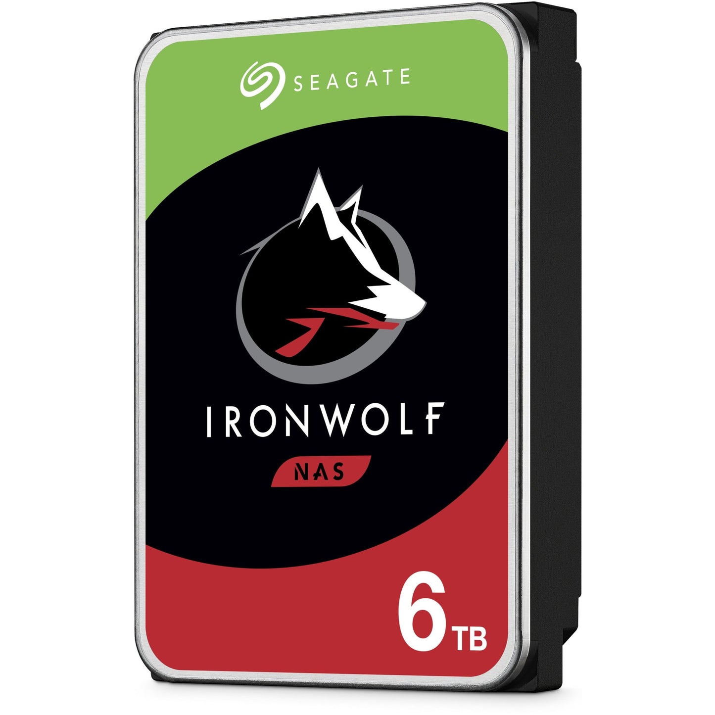 Seagate IronWolf ST6000VN001 6 TB Hard Drive - 3.5" Internal - SATA (SATA/600) - Conventional Magnetic Recording (CMR) Method