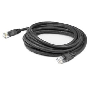 AddOn 7ft RJ-45 (Male) to RJ-45 (Male) Black Cat5e UTP PVC Solid Copper Patch Cable