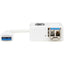 Tripp Lite USB 3.0 Singlemode Fiber Optic Transceiver Ethernet Adapter 10/100/1000 Mbps 1310nm 5km LC