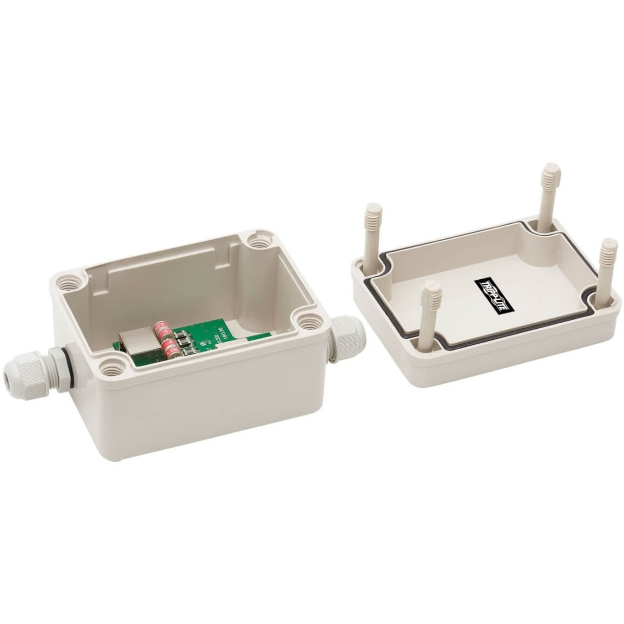 Tripp Lite Outdoor In-Line PoE Surge Protector IP66 Rated 1 Gbps Cat5e/6/6a IEC Compliant TAA