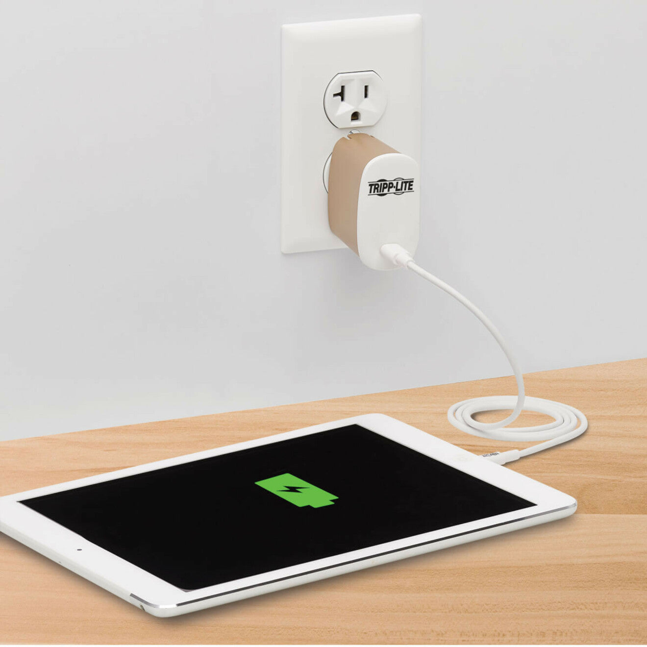 Tripp Lite 50W Compact USB-C Wall Charger GaN Technology USB-C Power Delivery 3.0