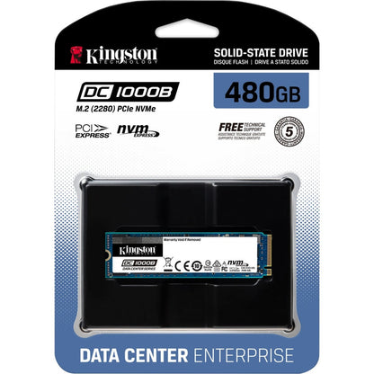 Kingston DC1000B 480 GB Solid State Drive - M.2 2280 Internal - PCI Express NVMe (PCI Express NVMe 3.0 x4)