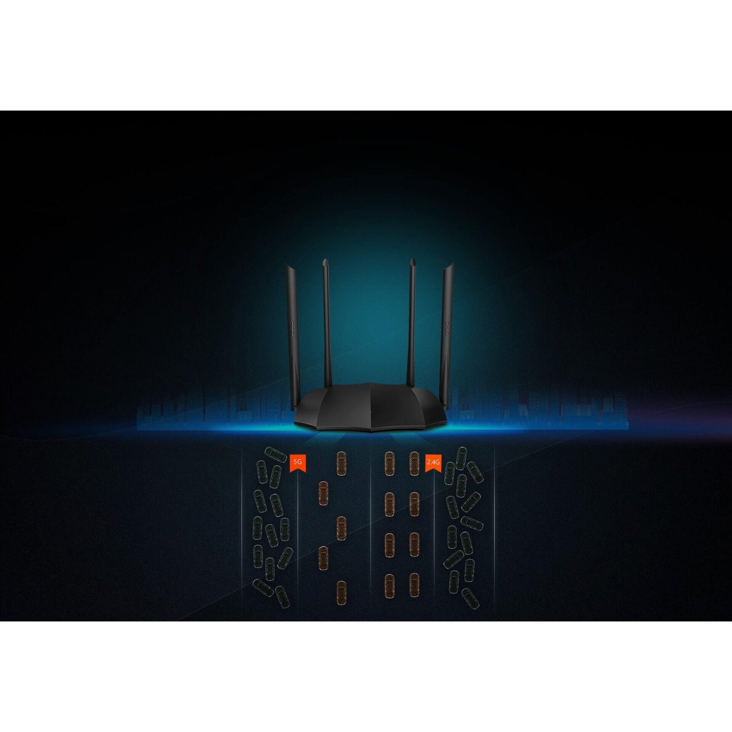 Tenda AC8 Wi-Fi 5 IEEE 802.11ac Ethernet Wireless Router