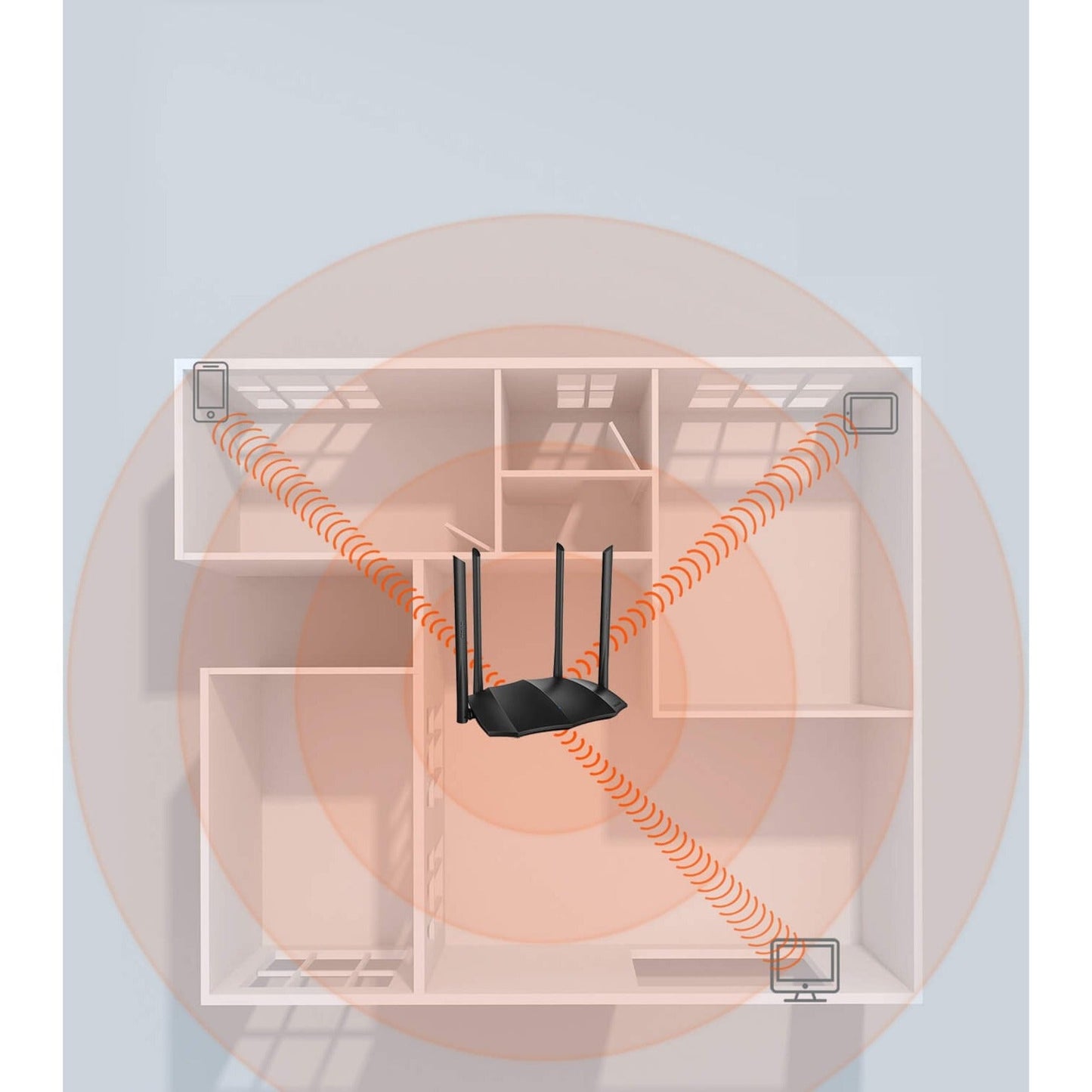 Tenda AC8 Wi-Fi 5 IEEE 802.11ac Ethernet Wireless Router