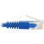 Tripp Lite Up-Angle Cat6 Gigabit Molded Slim UTP Ethernet Cable (RJ45 Right-Angle Up M to RJ45 M) Blue 7 ft. (2.13 m)