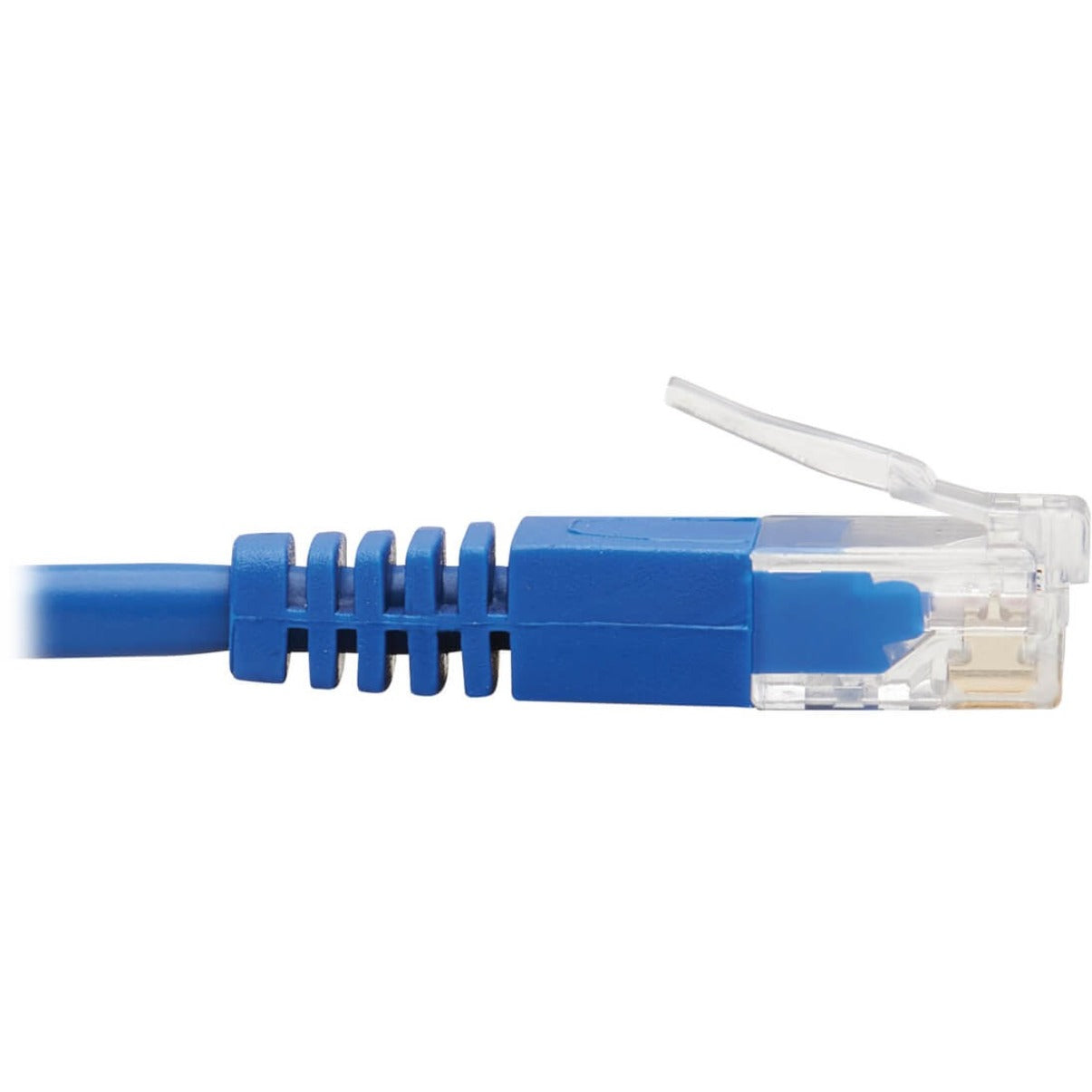 Tripp Lite Right-Angle Cat6 Gigabit Molded Slim UTP Ethernet Cable (RJ45 Right-Angle M to RJ45 M) Blue 10 ft. (3.05 m)