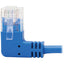 Tripp Lite Left-Angle Cat6 Gigabit Molded Slim UTP Ethernet Cable (RJ45 Left-Angle M to RJ45 M) Blue 15 ft. (4.57 m)