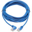 Tripp Lite Left-Angle Cat6 Gigabit Molded Slim UTP Ethernet Cable (RJ45 Left-Angle M to RJ45 M) Blue 15 ft. (4.57 m)