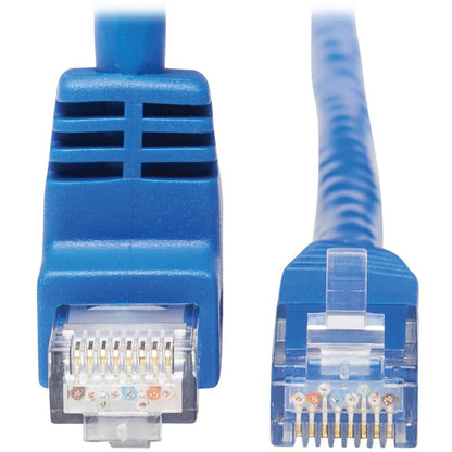 Tripp Lite Up-Angle Cat6 Gigabit Molded UTP Ethernet Cable (RJ45 Right-Angle Up M to RJ45 M) Blue 15 ft. (4.57 m)