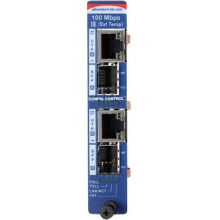 Advantech Slide-In Modular Media Converter 10/100Mbps to Fiber Series