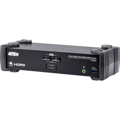 2PORT TRUE 4K HDMI KVM W MIXER 