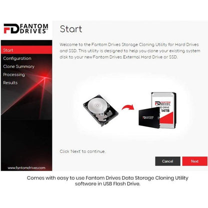 Fantom Drives FD 5TB Hard Drive Upgrade Kit with Seagate Barracuda ST5000LM000 (2.5" / 15mm) Fantom Drives USB 3.0 to SATA Cable Converter and Fantom Drives Cloning Software Inside USB Flash Drive - 1 Year Warranty - (HDD5000M-KIT)