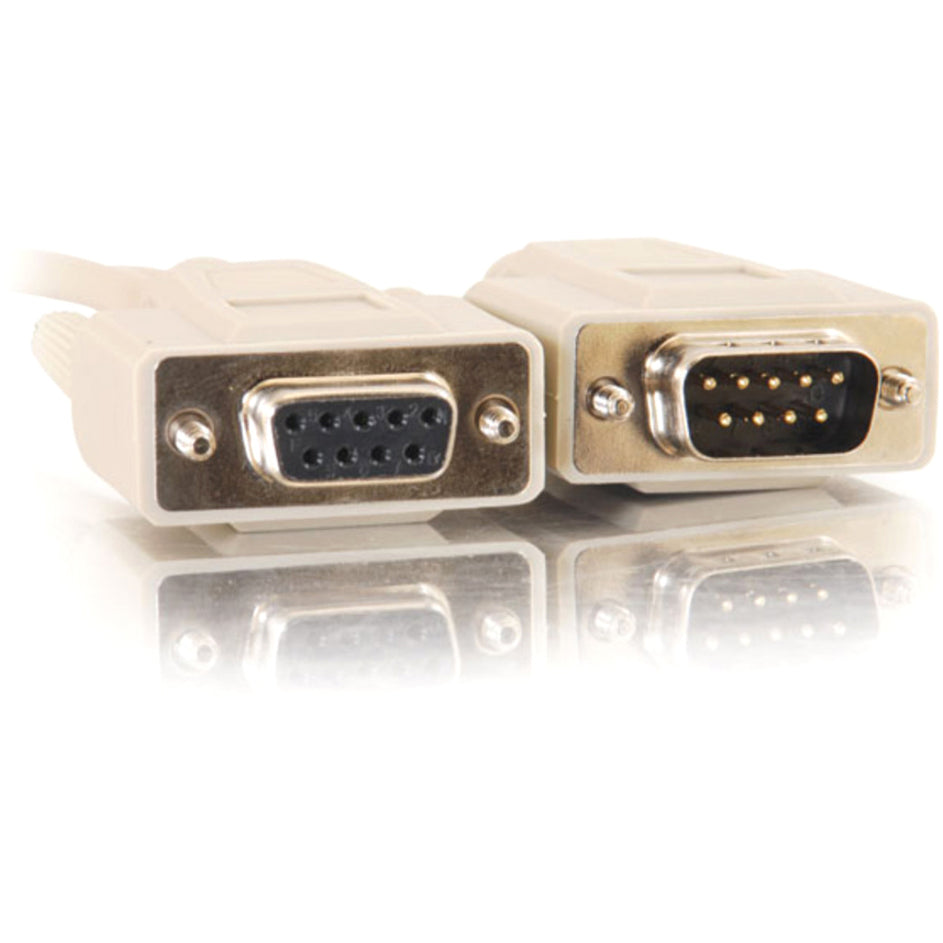 C2G 25ft DB9 M/F Extension Cable - Beige