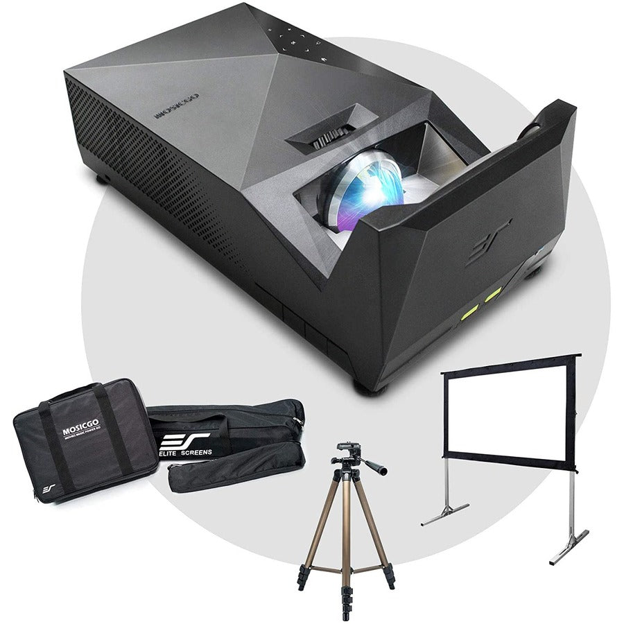 EliteProjector MosicGO MGFU-S Ultra Short Throw DLP Projector - 16:9 - Portable Ceiling Mountable - Black