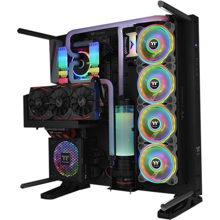 Thermaltake Riing Quad 14 RGB Radiator Fan TT Premium Edition 3 Pack - White - 3 Pack