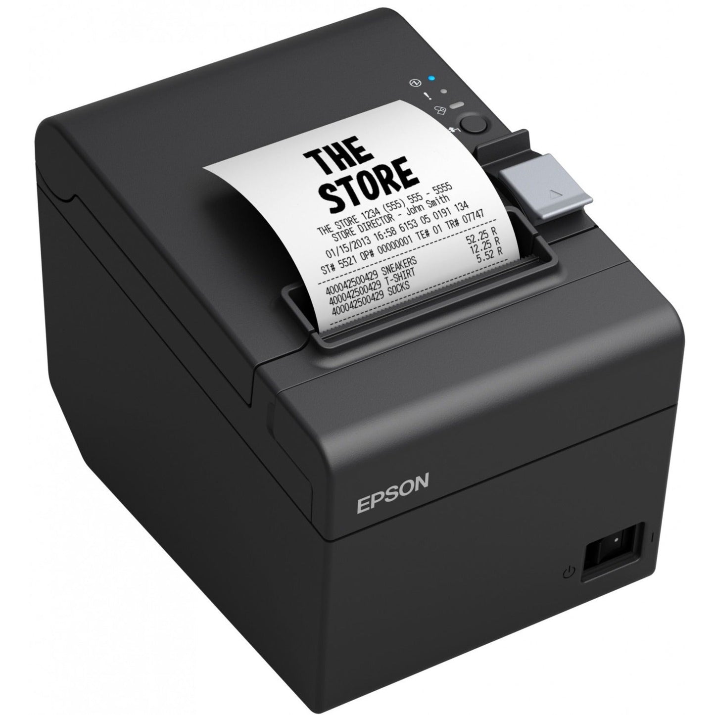 Epson TM-T20III Direct Thermal Printer - Monochrome - Portable - Receipt Print - USB - Serial - Black - 9.84 in/s Mono - 3.15" Label Width