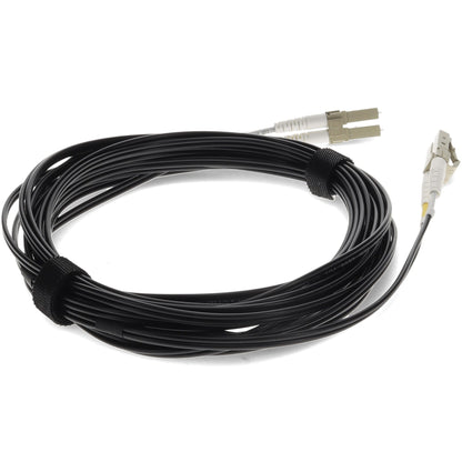 AddOn 1m LC (Male) to LC (Male) Black OM4 Duplex Fiber OFNR (Riser-Rated) Patch Cable