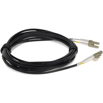 AddOn 1m LC (Male) to LC (Male) Black OM4 Duplex Fiber OFNR (Riser-Rated) Patch Cable