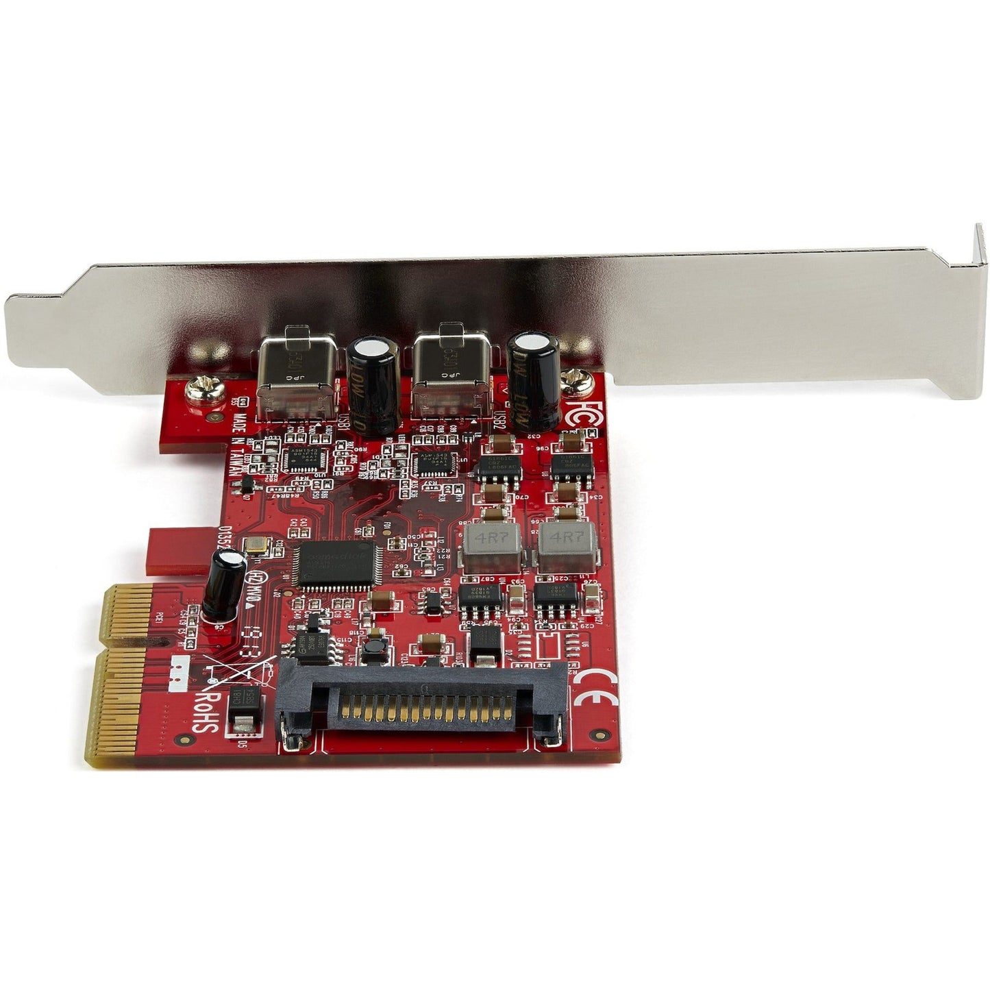 StarTech.com 2-port 10Gbps USB C PCIe Card Adapter - USB 3.2 Gen 2 Type-C PCI Express Expansion Add-On Card - Windows macOS Linux