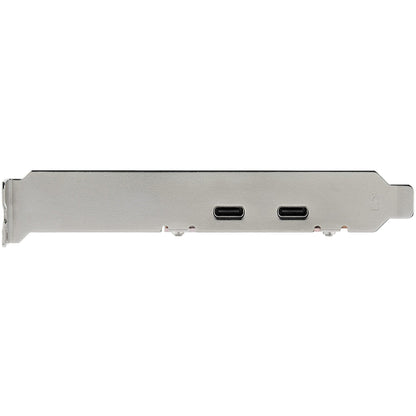 StarTech.com 2-port 10Gbps USB C PCIe Card Adapter - USB 3.2 Gen 2 Type-C PCI Express Expansion Add-On Card - Windows macOS Linux