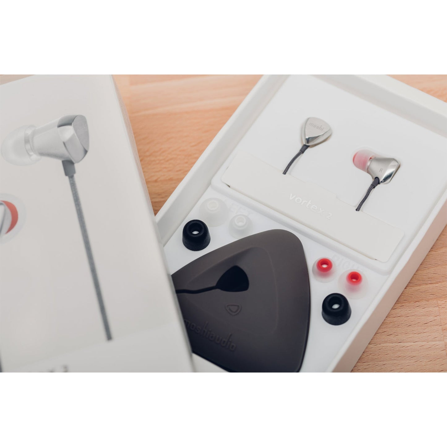 Moshi Vortex 2 In-Ear Headphones - Light Steel