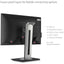 ViewSonic VG2456 24 Inch 1080p Monitor with USB C 3.2 Docking Built-In Gigabit Ethernet and 40 Degree Tilt Ergonomics for Home and Office