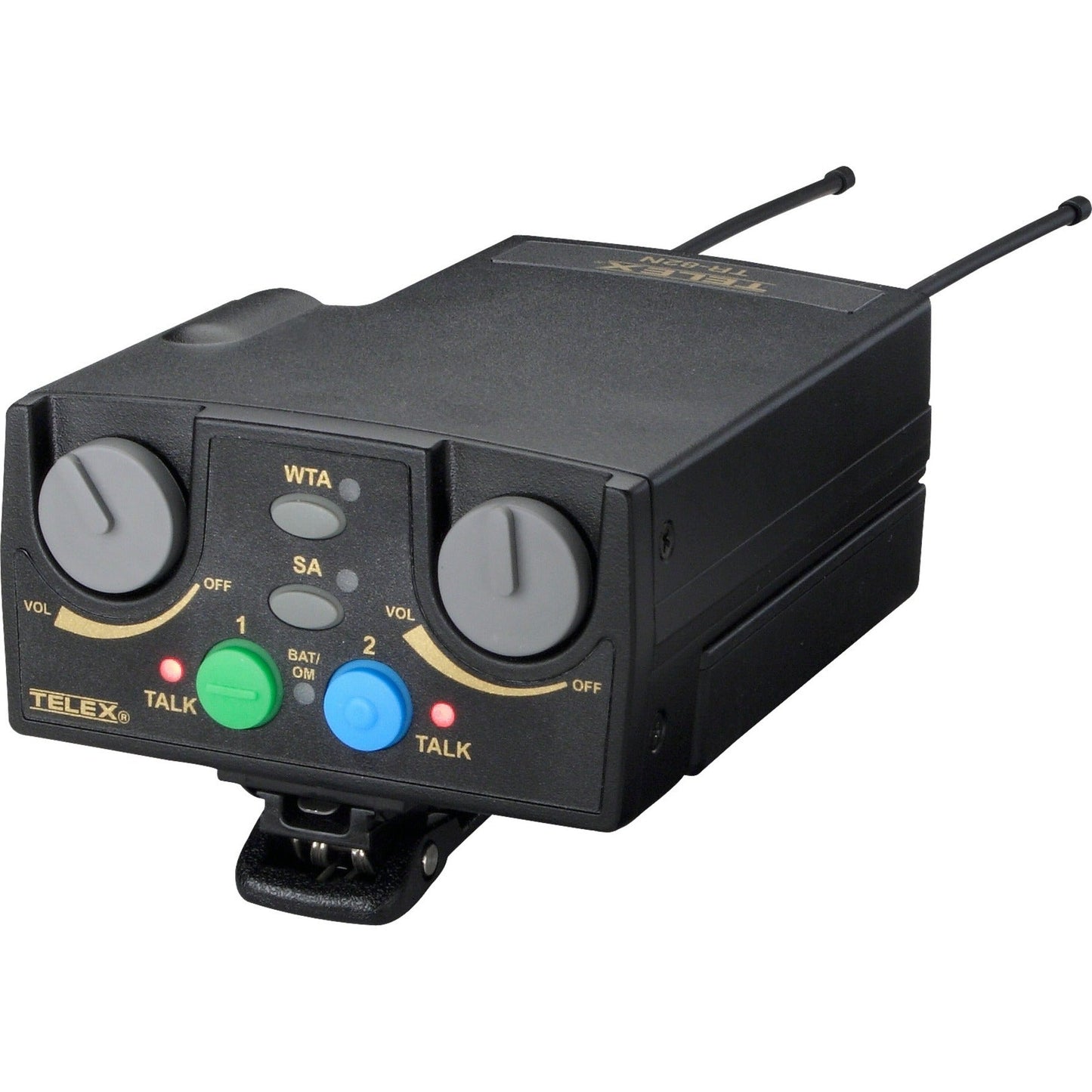 RTS UHF Narrow Band Binaural Synthesized Wireless Intercom Portable 2CH Beltpack