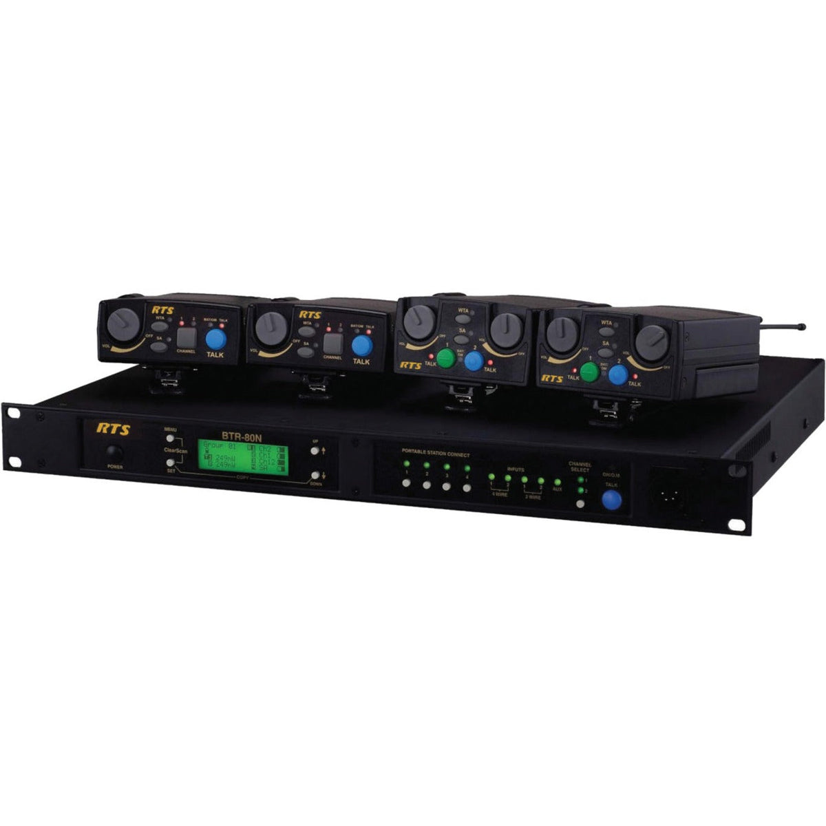RTS Narrow Band UHF Two-Channel Wireless Synthesized Base Station ...