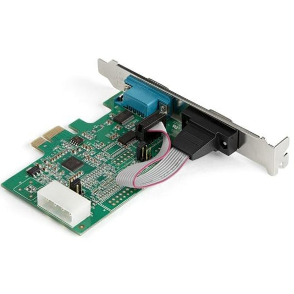 StarTech.com 2-port PCI Express RS232 Serial Adapter Card - PCIe to Dual Serial DB9 RS-232 Controller - 16950 UART - Windows and Linux