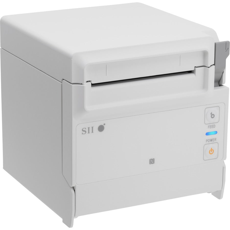 Seiko RP-F10 White Desktop Direct Thermal Printer with Cutter - USB - Bluetooth