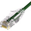 Unirise Clearfit Slim™ Cat6A 28AWG Patch Cable Snagless Green 1ft