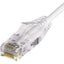 Unirise Clearfit Slim™ Cat6A 28AWG Patch Cable Snagless White 2ft