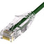 Unirise Clearfit Slim™ Cat6A 28AWG Patch Cable Snagless Green 3ft