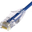 Unirise ClearFit Slim 28AWG Cat6A Patch Cable Snagless Blue 25ft