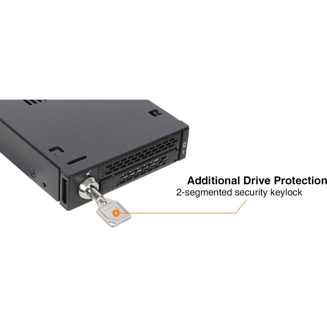 Icy Dock MB833M2K-B Drive Enclosure for 3.5" M.2 PCI Express NVMe - Mini-SAS HD Host Interface Internal - Black