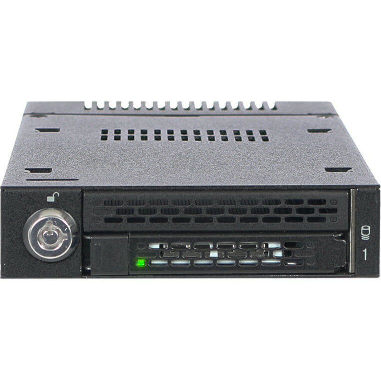 Icy Dock MB833M2K-B Drive Enclosure for 3.5" M.2 PCI Express NVMe - Mini-SAS HD Host Interface Internal - Black