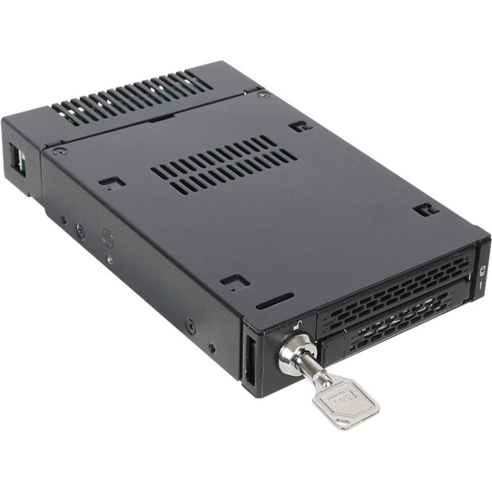 Icy Dock MB833M2K-B Drive Enclosure for 3.5" M.2 PCI Express NVMe - Mini-SAS HD Host Interface Internal - Black