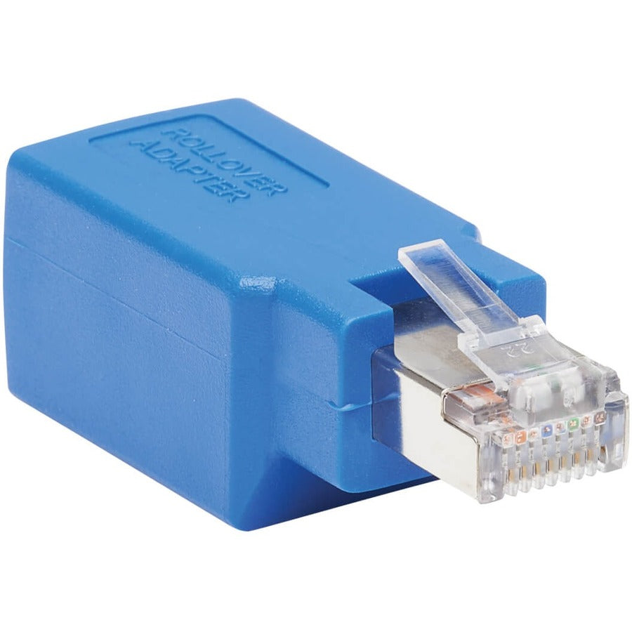 Tripp Lite Cisco Serial Console Rollover Adapter (M/F) - RJ45 to RJ45 Shielded Blue