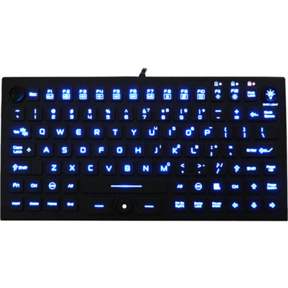 DSI WATERPROOF IP68 SILICONE COMPACT KEYBOARD W/ MOUSE POINTER BACKLIT